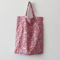 Stoffbeutel Bildergalerie pink // farbenfrohes Shoppen // Geschenk für Modebewusste Bild 1