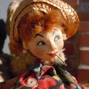 Vintage Puppe 50er Jahre - Caricature Dolls by Rexard - Empire Made Bild 2