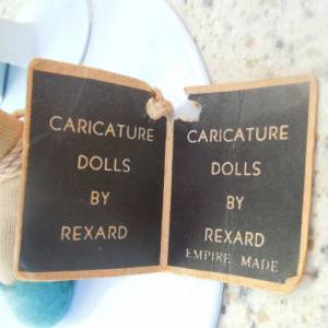 Vintage Puppe 50er Jahre - Caricature Dolls by Rexard - Empire Made Bild 6