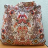 Shopper Bag / Bucked Bag /  Orientalisch / Vintage / Canvas / Bunt / Badetasche / Tasche / Stofftasche / Weekender Bild 3
