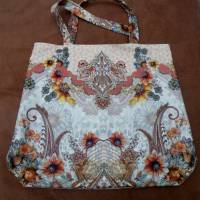 Shopper Bag / Bucked Bag /  Orientalisch / Vintage / Canvas / Bunt / Badetasche / Tasche / Stofftasche / Weekender Bild 5