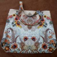 Shopper Bag / Bucked Bag /  Orientalisch / Vintage / Canvas / Bunt / Badetasche / Tasche / Stofftasche / Weekender Bild 6