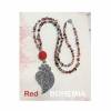 RED BOHEMIA/lange kette/ edelstein kette/living coral/bettelkette/edelstein schmuck/tuareg/orient/indien/tribal schmuck/geschenk für sie/rot Bild 1