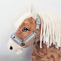 Halfter Hobby Horse Glitzer silber personalisierbar Bild 1