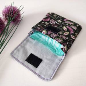 Bindentasche, Tampontasche, Süße mini Tasche Floral, Hygienetasche, Damenhygiene Tasche, mini Tampontasche, kleines Etui Bild 5