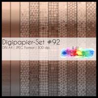 Digipapier Set #92 (braun) abstrakte & geometrische Formen  zum ausdrucken, plotten & mehr Bild 1