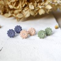 Mandala Blumen Mini Ohrstecker • Polymer Clay | Ohrschmuck | Geschenkidee Frau | Freundin | Schwester | Mama Bild 1