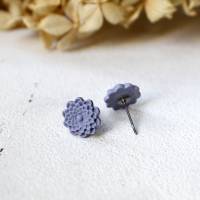 Mandala Blumen Mini Ohrstecker • Polymer Clay | Ohrschmuck | Geschenkidee Frau | Freundin | Schwester | Mama Bild 3