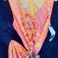 True Vintage Antik Nostalgie Trixi Schober Seidenkleid Seide Natur Silk Kleid Gr. 42 nicht getragen Bild 4