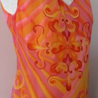True Vintage Antik Nostalgie Trixi Schober Seidenkleid Seide Natur Silk Kleid Gr. 42 nicht getragen Bild 8