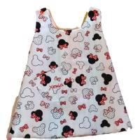 Wende-Schürzenkleid Kleid Kinderkleid Sommerkleid Tunika Baumwolle Streifen Schleifen Bild 2