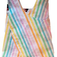 Wende-Schürzenkleid Kleid Kinderkleid Sommerkleid Tunika Baumwolle Streifen Schleifen Bild 4