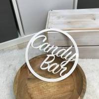 Candy Bar Schild Acryl weiß Bild 7