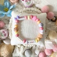 Kitsch Candy Elastics - Elastische Armbänder mit knallbunten Perlen, Smileys und Schriftzug Bild 5