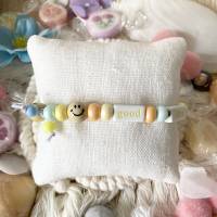 Kitsch Candy Elastics - Elastische Armbänder mit knallbunten Perlen, Smileys und Schriftzug Bild 6