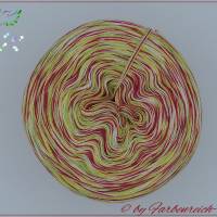 Farbenreich-Wolle Strudelbobbel "BARCELONA", 4-fädig, verschiedene Lauflängen, Bobbel Bild 1