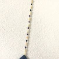 Perlenhänger Suncatcher rauchblaue Raute trifft Perlen handgemacht von Hobbyhaus Bild 4