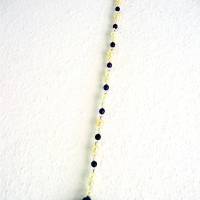 Perlenhänger Suncatcher rauchblaue Raute trifft Perlen handgemacht von Hobbyhaus Bild 6