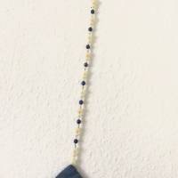 Perlenhänger Suncatcher rauchblaue Raute trifft Perlen handgemacht von Hobbyhaus Bild 9