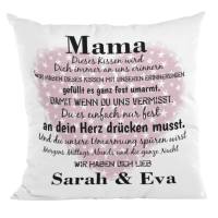 Mama Kissen personalisiert mit Namen - Geschenk zum Muttertag - Geschenke Frauen Bild 5