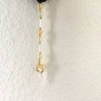 Perlenhänger Suncatcher Braune Raute mit Perlen handgemacht von Hobbyhaus Bild 2