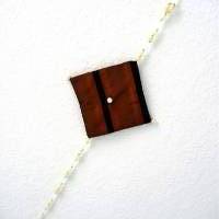 Perlenhänger Suncatcher Braune Raute mit Perlen handgemacht von Hobbyhaus Bild 9