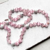 Mala Kette • 108 Perlen | Howlith & Glasperlen | Halsschmuck | Meditation | Edelsteinkette | Quastenkette Bild 3