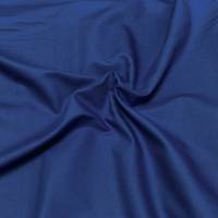 leichter Baumwollsatin Baumwollstoff mit Elasthan uni Royalblau Bild 1