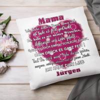 Mama Kissen mit Namen - Geschenk zum Geburtstag Mama - Geschenke für Frauen Bild 4
