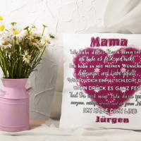 Mama Kissen mit Namen - Geschenk zum Geburtstag Mama - Geschenke für Frauen Bild 5