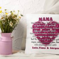 Mama Kissen mit Namen - Geschenk zum Geburtstag Mama - Geschenke für Frauen Bild 6