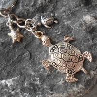 Schildkröte mit 2 Babys   Schlüsselanhänger Bild 1