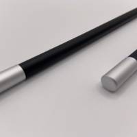 Friendly Fox Magnet Bleistift hb, 2x/4x Magnetstift Bleistift schwarz mit Magnet-Kappe, Bleistift Set mit Neodym Magnet Bild 2