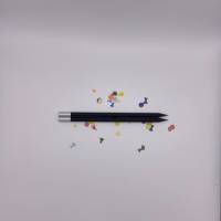 Friendly Fox Magnet Bleistift hb, 2x/4x Magnetstift Bleistift schwarz mit Magnet-Kappe, Bleistift Set mit Neodym Magnet Bild 4