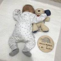 Meilensteinscheiben aus Holz für Babyfotos | Meilenstein Schwangerschaft | Baby Geschenk | Meilensteinkarten für Bild 10