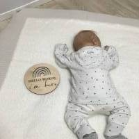 Meilensteinscheiben aus Holz für Babyfotos | Meilenstein Schwangerschaft | Baby Geschenk | Meilensteinkarten für Bild 9