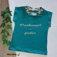Set: Sommer Outfit Sommershirt kurze Hose bequeme Schlupfhose Kinder Outfit Baby Outfit "Dschungelfieber" Bild 2