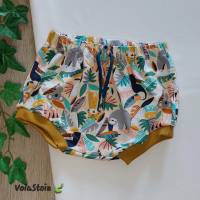 Set: Sommer Outfit Sommershirt kurze Hose bequeme Schlupfhose Kinder Outfit Baby Outfit "Dschungelfieber" Bild 3