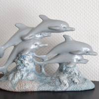 Delphingruppe aus Keramik Bild 2