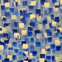 Acrylbilder abstrakt Kunst modern Malerei in Blau Weiß 80 cm x 50 cm Bild 10