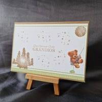 Bärchen - Geburtstagskarte - Die Karte beweist du bist Grandios - Landschaft und Sterne Bild 3