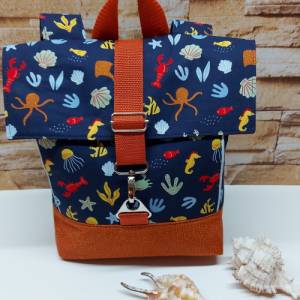 Kindergartenrucksack, Kindertasche, Rucksack mit maritimen Muster Bild 1
