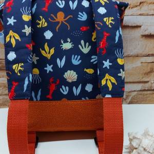 Kindergartenrucksack, Kindertasche, Rucksack mit maritimen Muster Bild 2