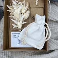 Personalisiertes Geschenk zur Hochzeit mit Trockenblumen, Geschenk für Brautpaar, Geldgeschenk zur Trauung Bild 6