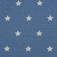 ♕ Baumwollstoff beschichtet Wachstuch mit Sternen blau, mint und grau 50 x 155 cm ♕ Bild 5