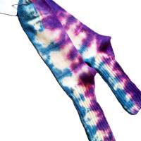 Socken, Handgebatikt, Unikat, Gr. 45-47, Blau, Lila, Bild 5
