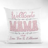 Geschenk beste Mama- Kissen mit Namen- Muttertagsgeschenke- Mama Geschenke Bild 6