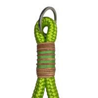 Schlüsselanhänger handgefertigt der Marke AlsterStruppi in grün, cognacfarbenen Leder, personalisiert ist möglich Bild 4