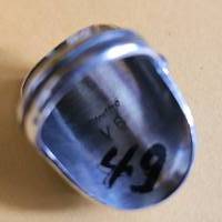 Navajo Damenring, Sterling Silber mit sieben Türkis Steinen, Breite ca. 28mm, Stempelung VB Bild 4