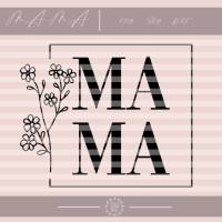 Mama Plotterdatei Muttertag Blumen Lieblingsmama Geschenk SVG DXF PNG Plotten Muttetagsgeschenk Mutter für Mami Blumen R Bild 1